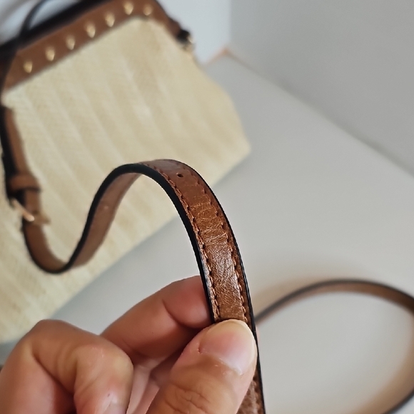 Stylish Cream and Brown Women's Bag - Picture 5 of 9